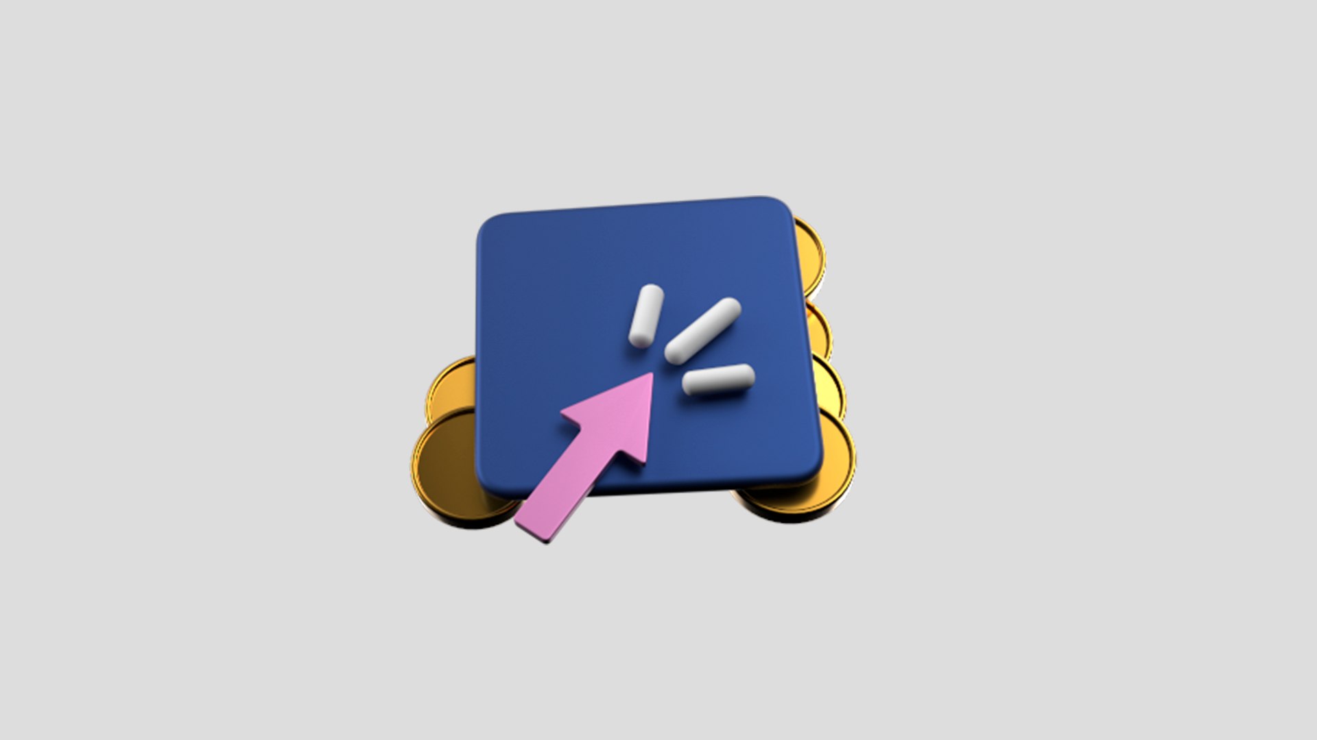 Select - Crypto Coins App Web Icon Low-poly 3D - TurboSquid 2102356