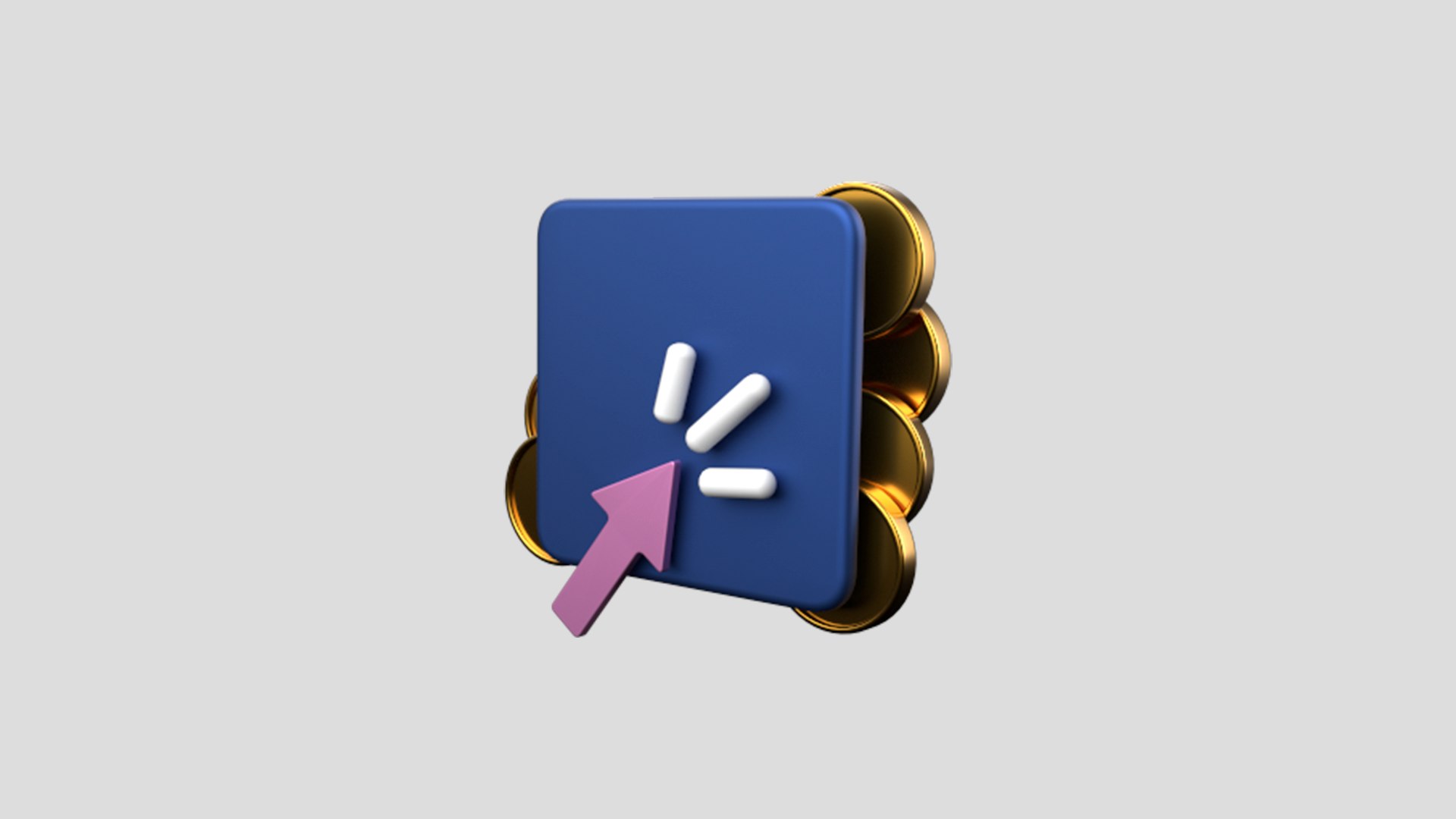 Select - Crypto Coins App Web Icon Low-poly 3D - TurboSquid 2102356