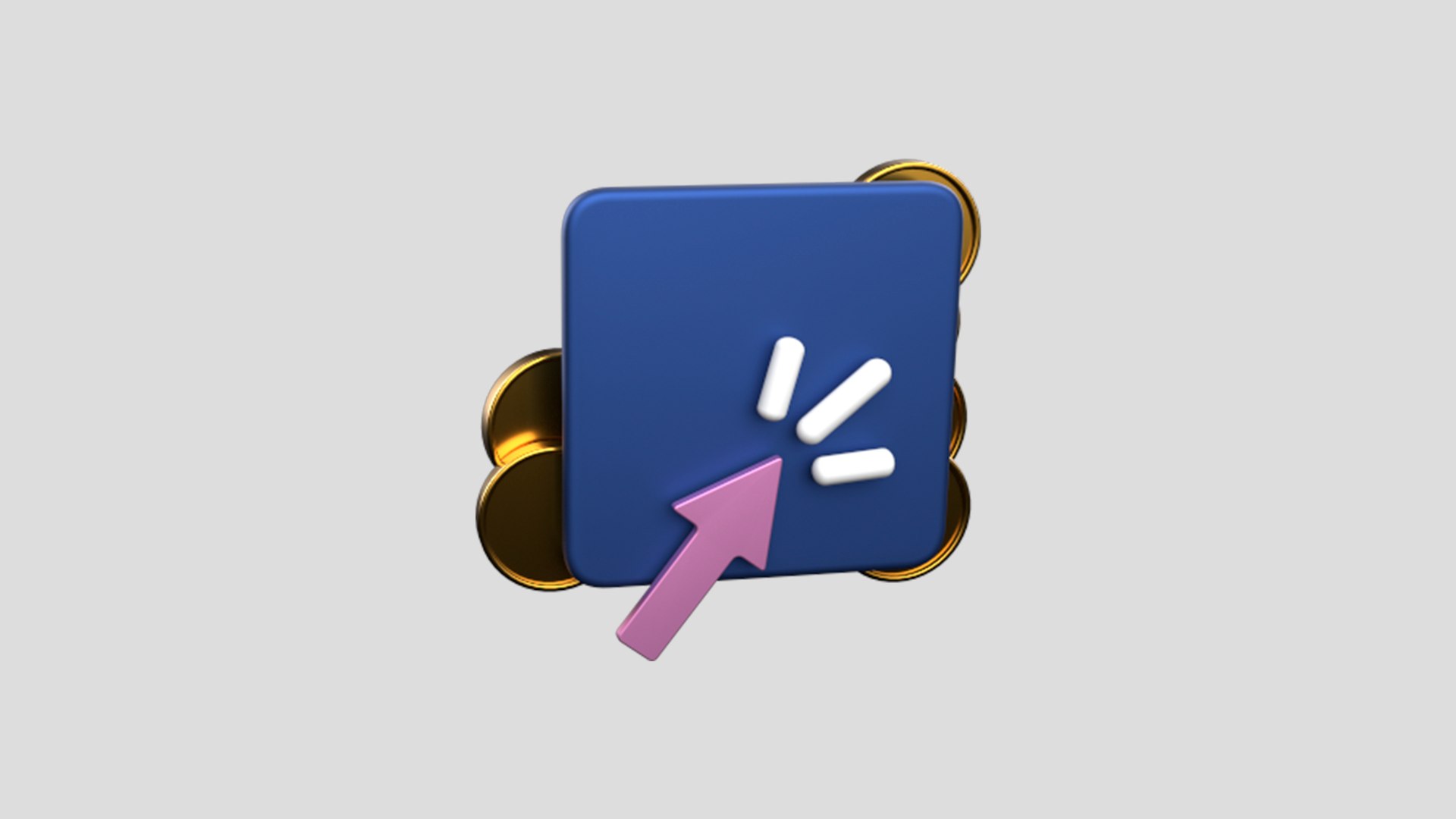 Select - Crypto Coins App Web Icon Low-poly 3D - TurboSquid 2102356