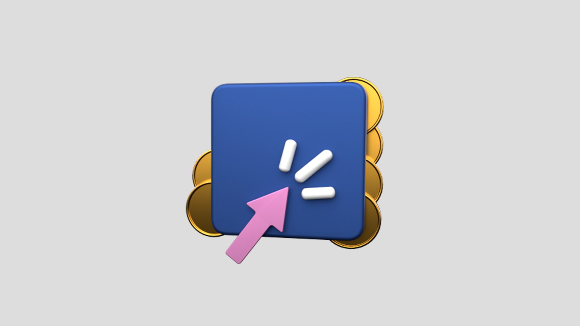 Select - Crypto Coins App Web Icon Low-poly 3D - TurboSquid 2102356