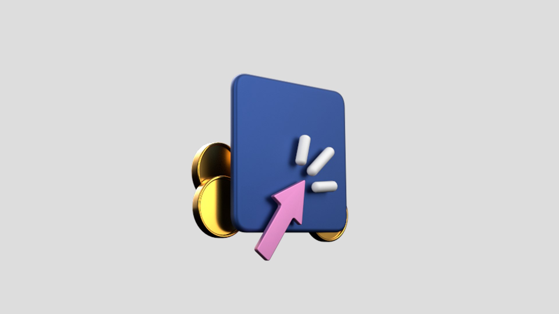 Select - Crypto Coins App Web Icon Low-poly 3D - TurboSquid 2102356