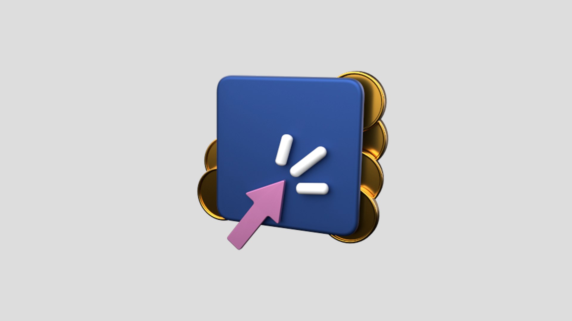 Select - Crypto Coins App Web Icon Low-poly 3D - TurboSquid 2102356