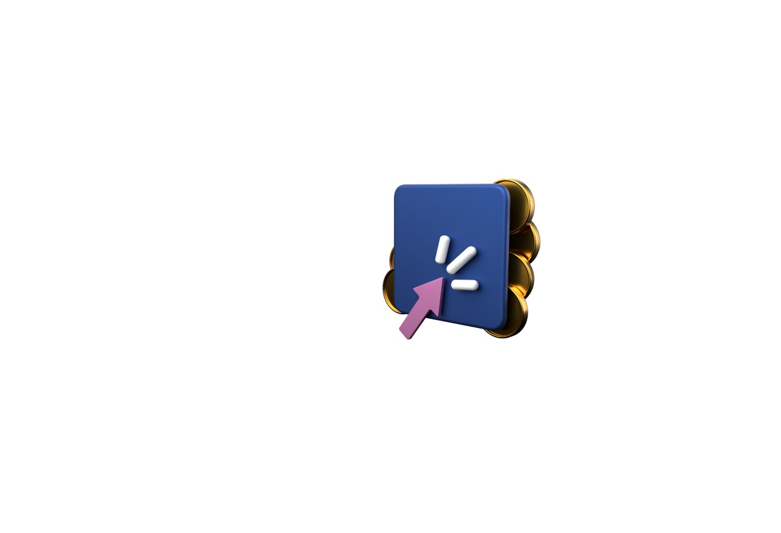 Select - Crypto Coins App Web Icon Low-poly 3D - TurboSquid 2102356