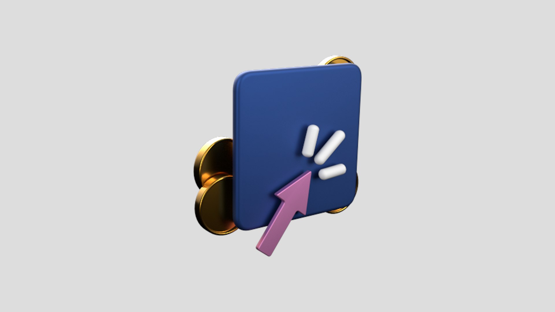 Select - Crypto Coins App Web Icon Low-poly 3D - TurboSquid 2102356