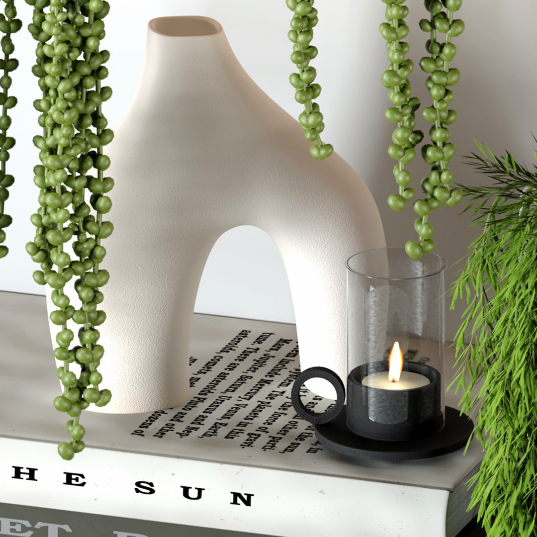 Decorative Set 02 Model - TurboSquid 2255530