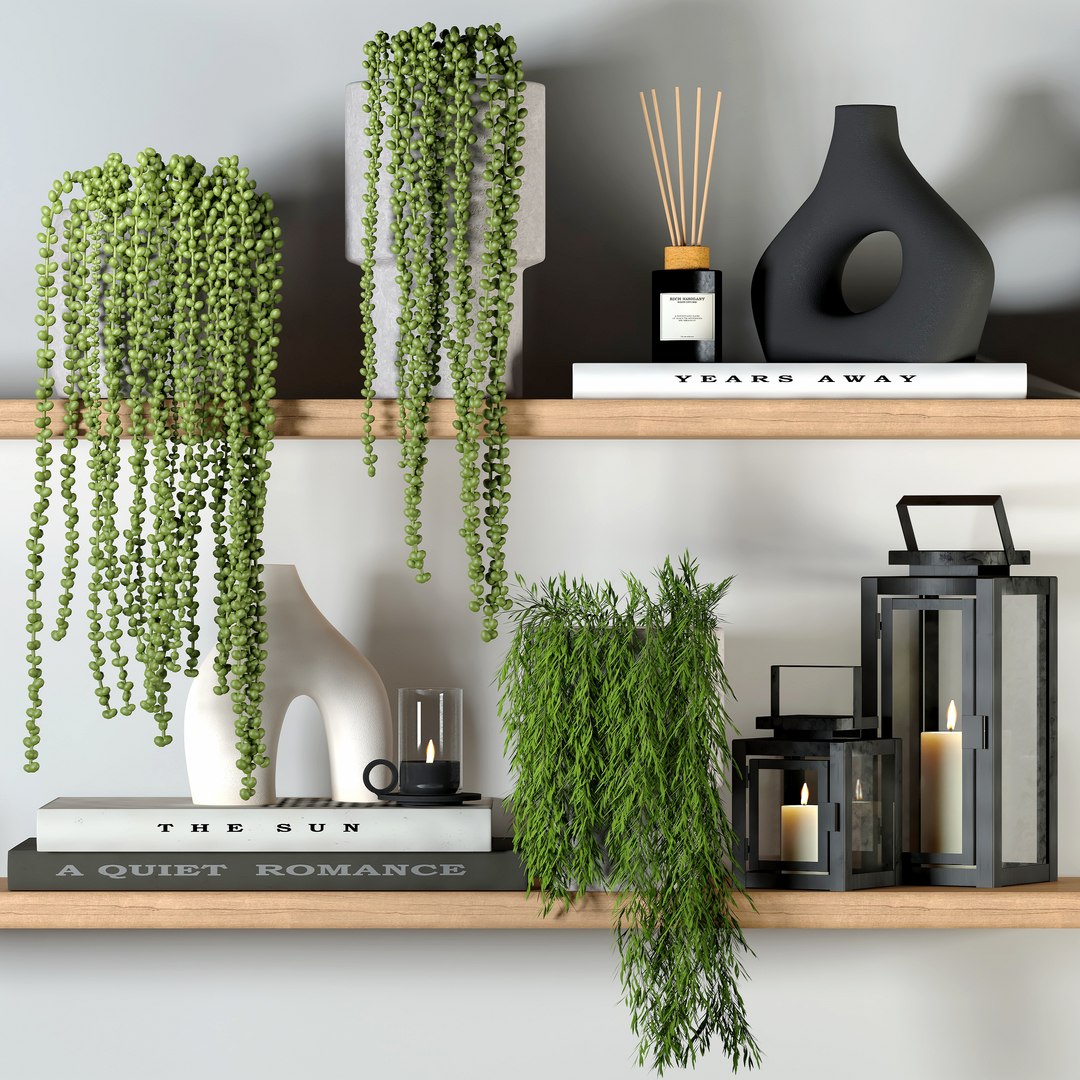 Decorative Set 02 Model - TurboSquid 2255530
