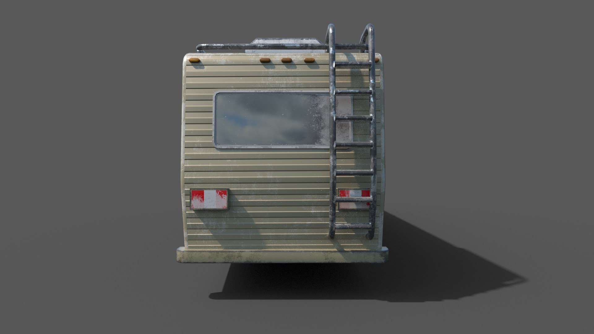 3D Model 1986 Fleetwood Bounder RV Breaking Bads Caravan Low-poly 3D ...