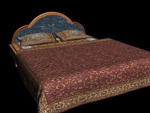 3d indian bed furniture