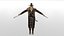 Modèle 3D réaliste du personnage de Warrior-Ellyn d'action occidentale truqué