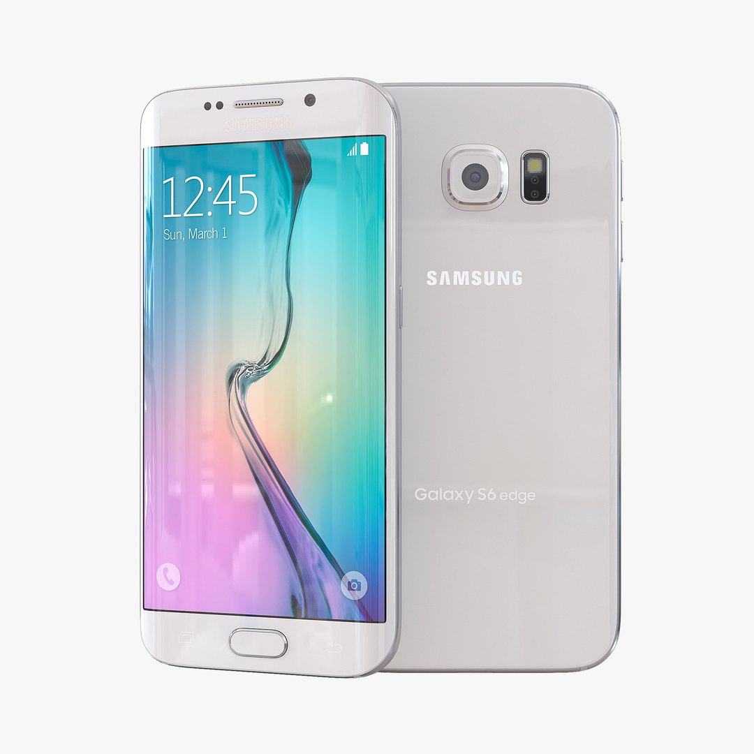 Samsung Galaxy S6 Edge Pearl 3D Model 3D model preview