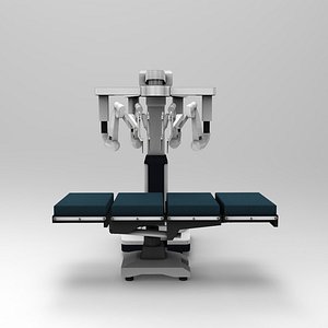 robotic surgery device operating table 3d model