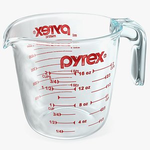 3D model Glass Measuring Cup 500ml