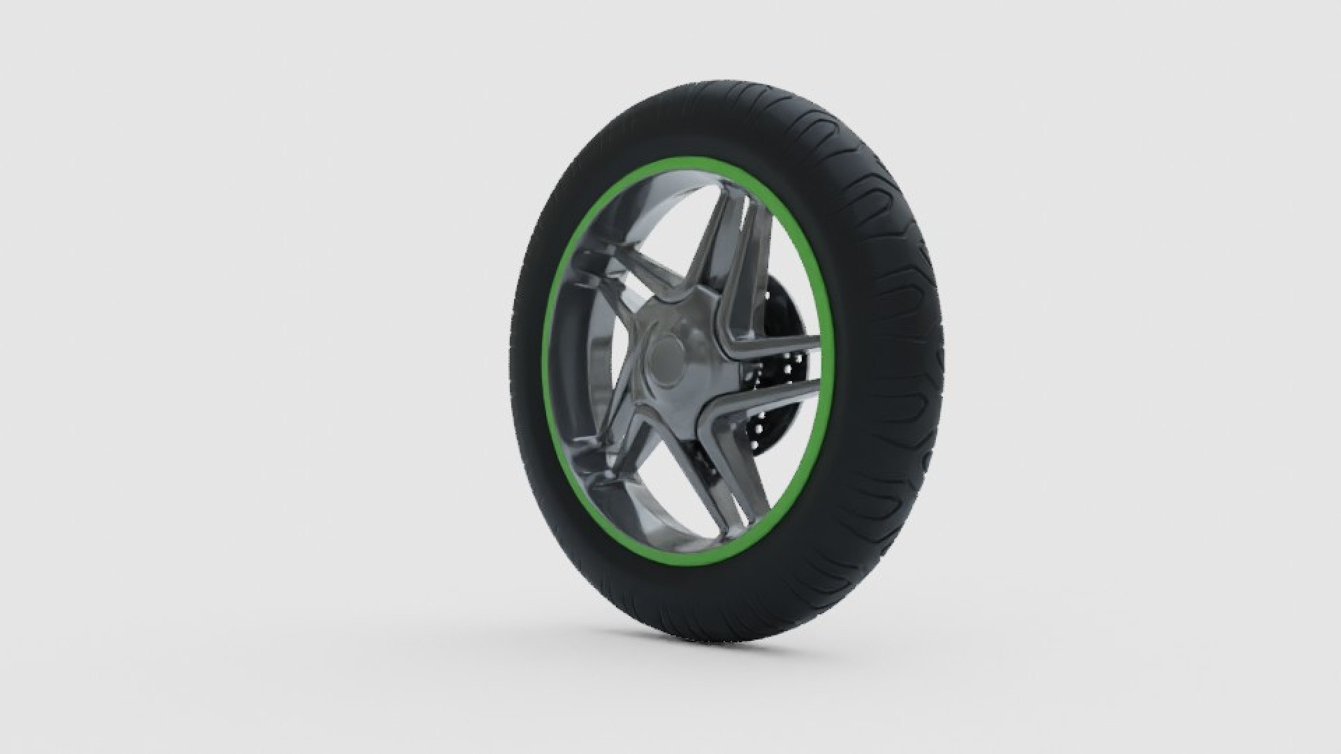 3D Smart Scooter Wheel With Rim Model - TurboSquid 2157665