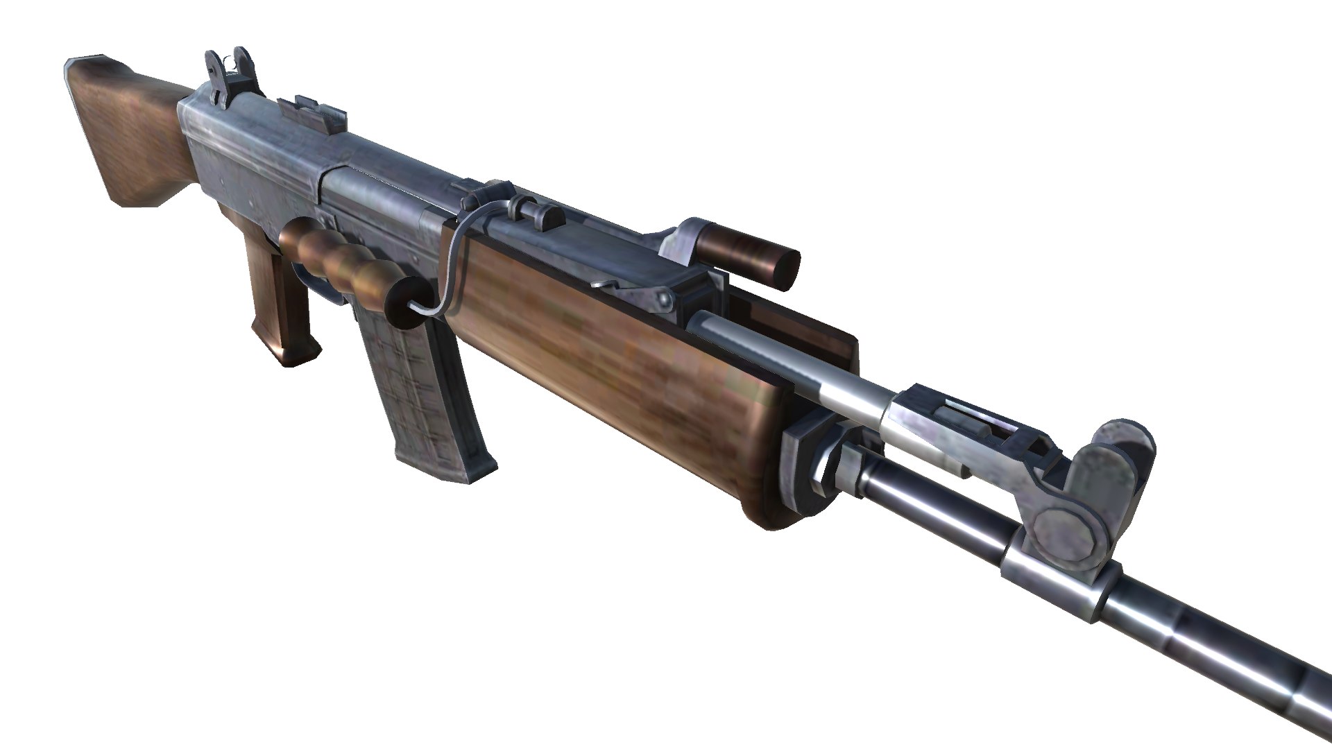 3D 07-insas-rifle-gun Model 3d Game Ready Model Low-poly 3D Model ...