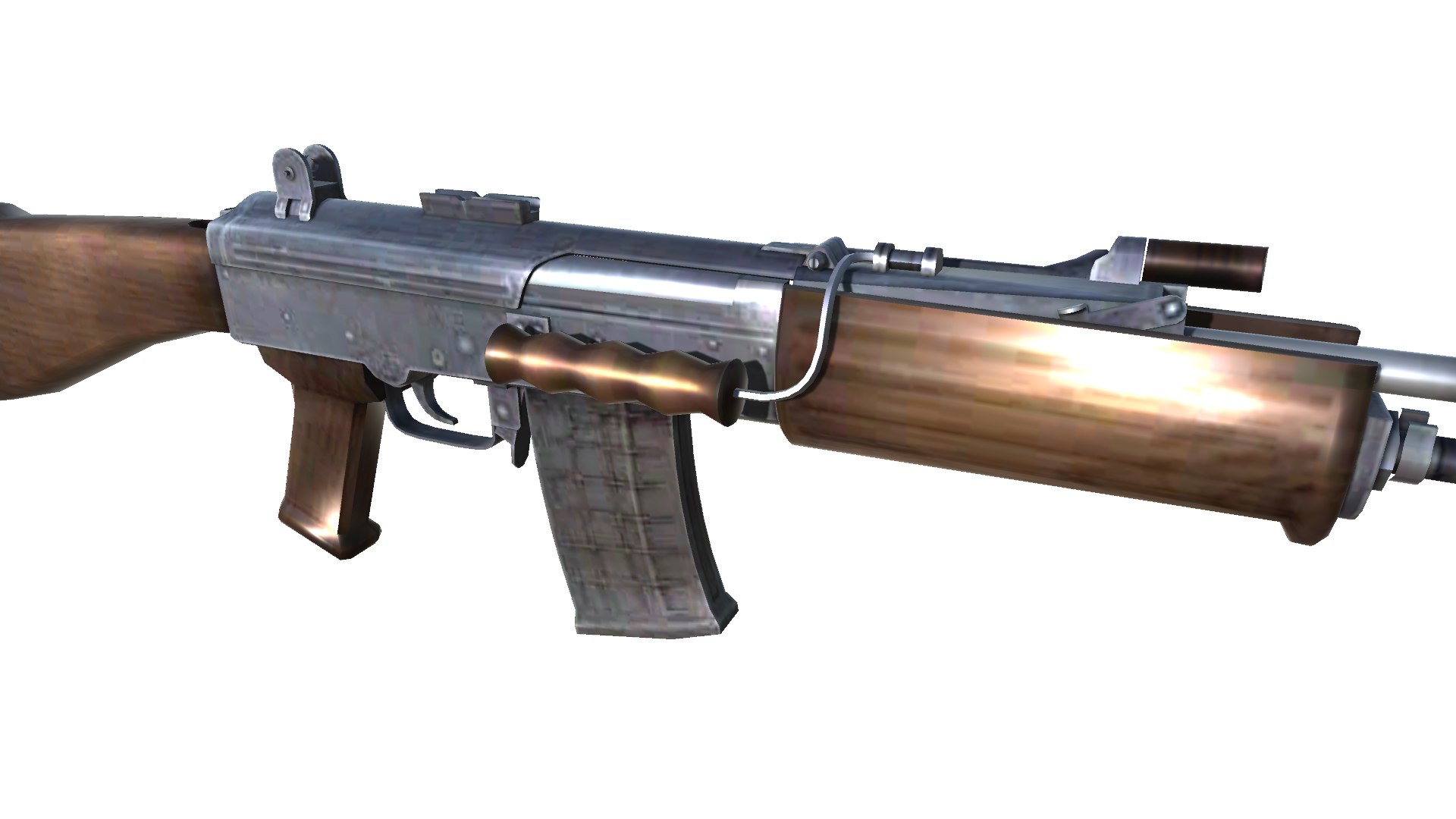 3D 07-insas-rifle-gun Model 3d Game Ready Model Low-poly 3D Model ...