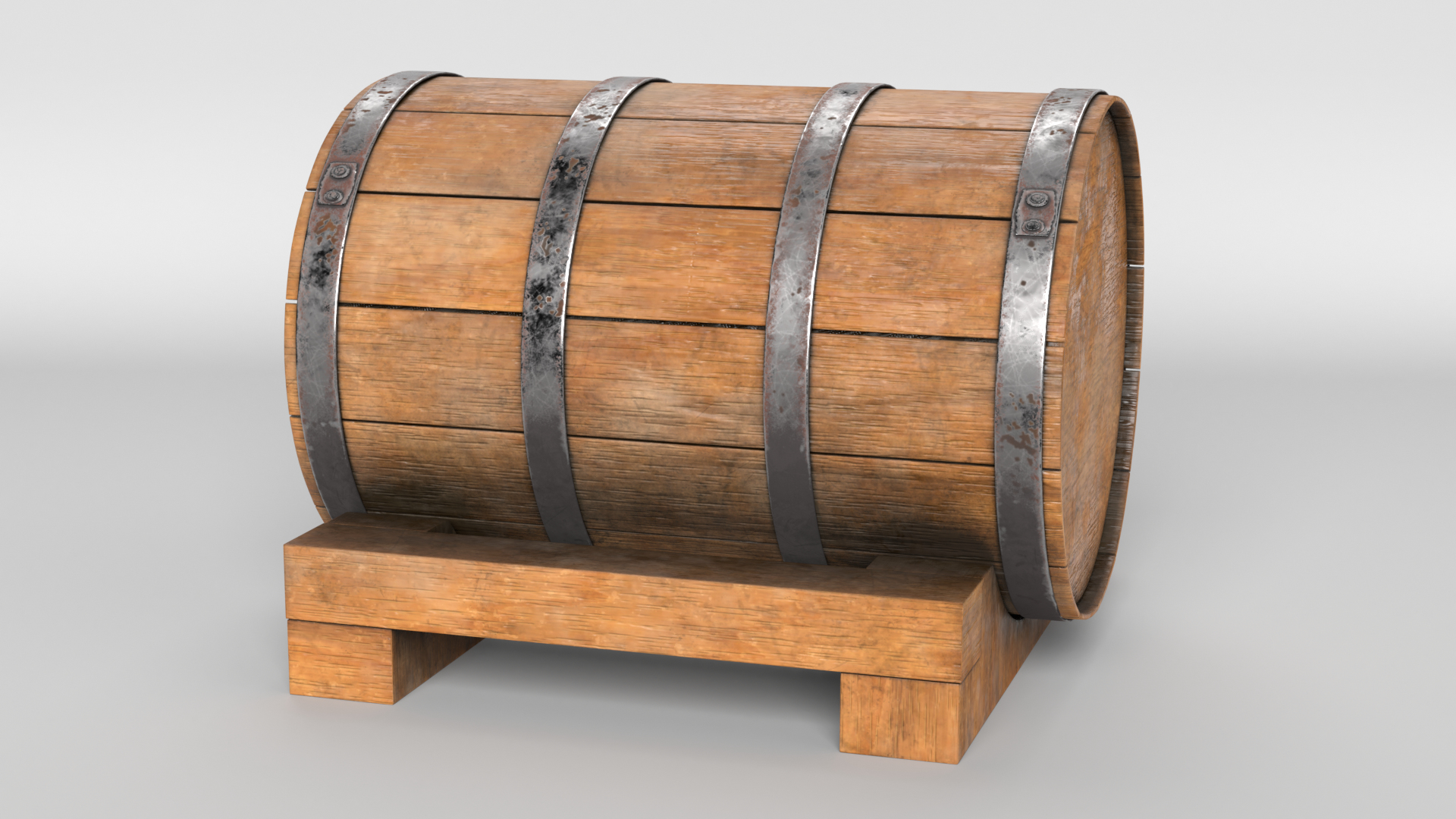 Barrel apple cider 3D model TurboSquid 1667891
