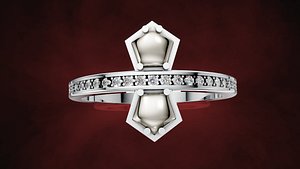 Hexagon Diamond pendant