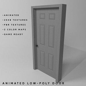Low Poly Animated Door