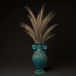 vase wheat 3D model