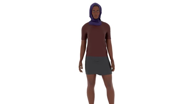 3D model Hijab Woman