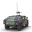 High Mobility Multipurpose Wheeled Vehicle Humvee Camo 3D Model