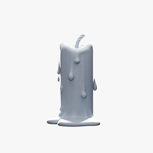 Melting Candle STL 3D model