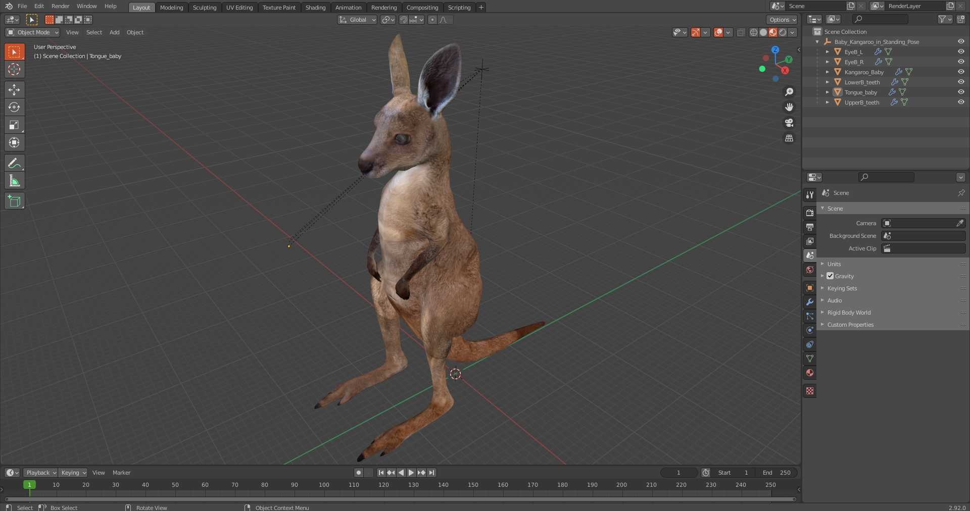 3D Baby Kangaroo in Standing Pose model https://p.turbosquid.com/ts-thumb/n1/MPiXxs/eE/babykangarooinstandingpose3dmodel020/jpg/1719547848/1920x1080/fit_q87/c34641e4f662c8fe09e355f785895bd8a782cc72/babykangarooinstandingpose3dmodel020.jpg
