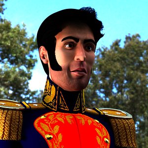 Simon Bolivar 3D model