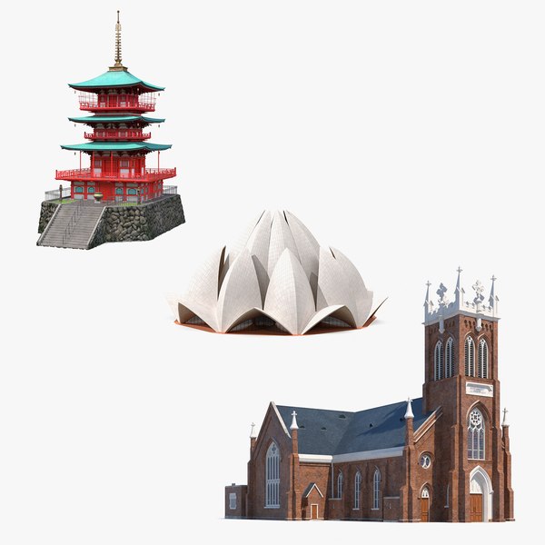 3D Religious Buildings Collection