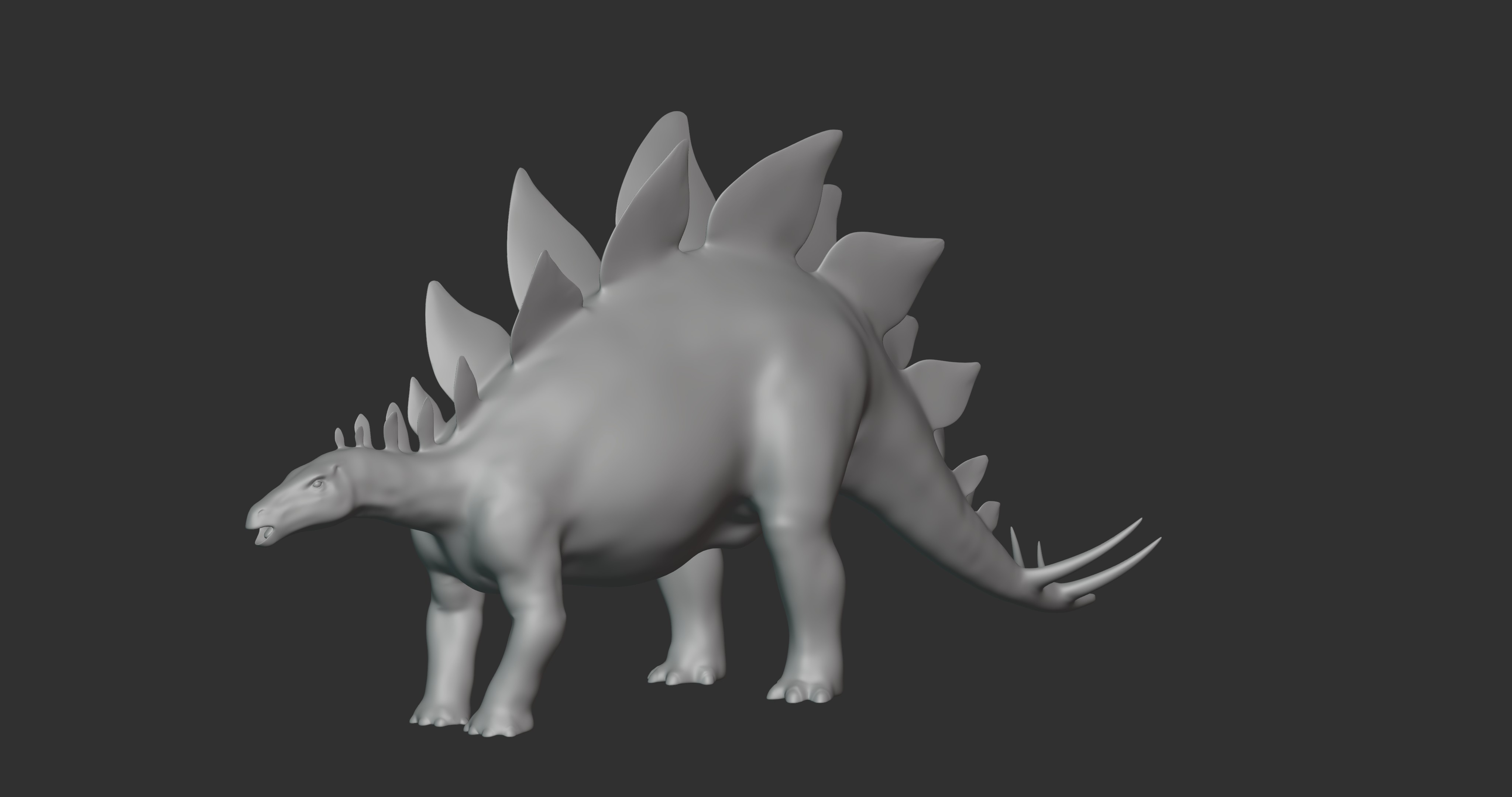 Stegosaurus Basemesh Low Poly 3D model - TurboSquid 1995314