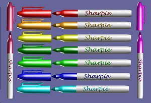 marker pen 3d model