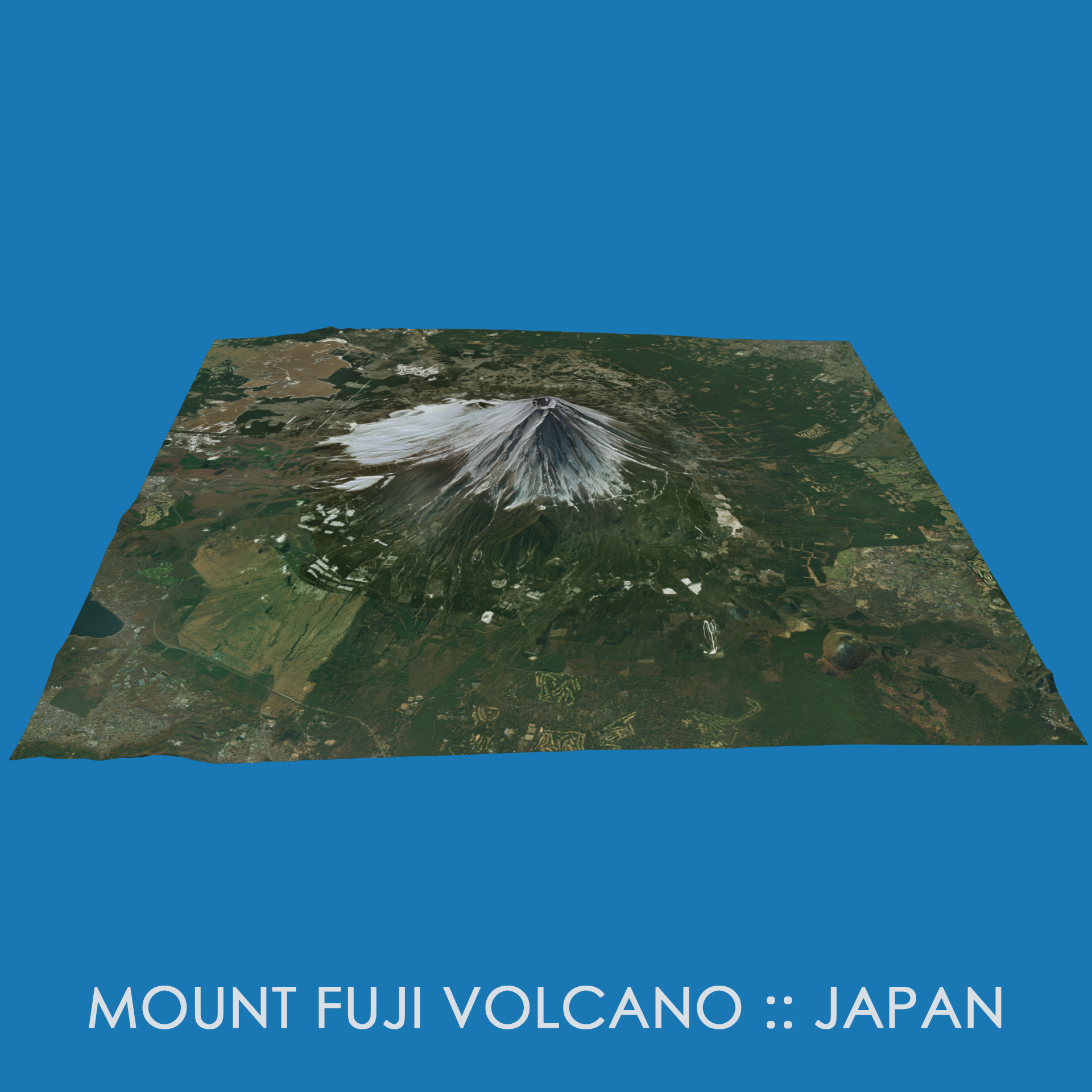 3D model japans fuji volcano mount - TurboSquid 1389969