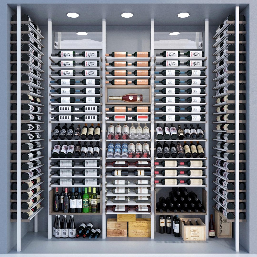 Modern Wine Rack Model 3D model - TurboSquid 2056425