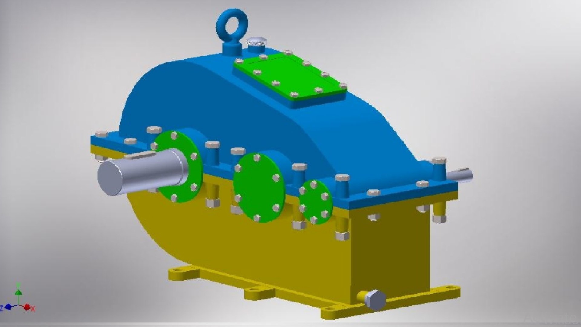 3D Speed Reducer Gearbox TurboSquid 1289899