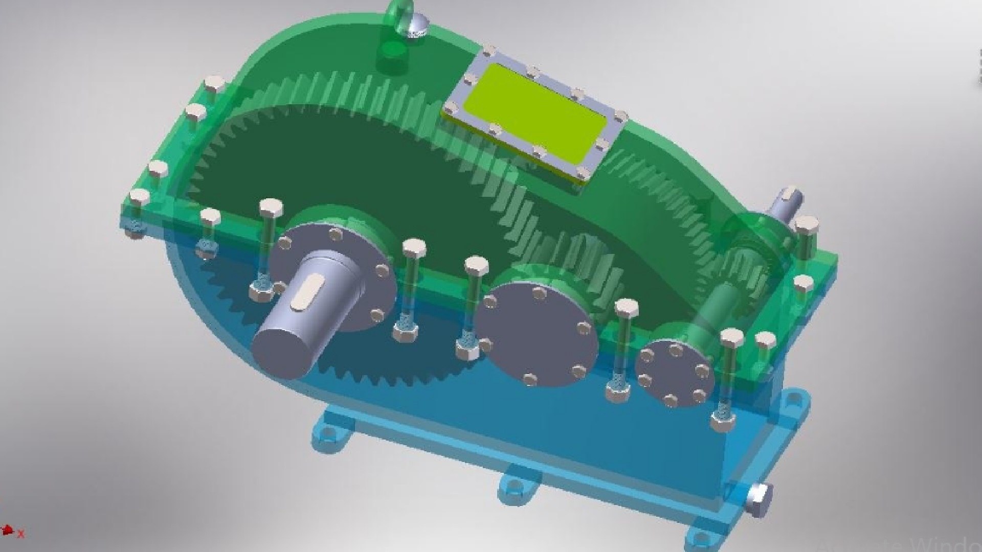 3D Speed Reducer Gearbox TurboSquid 1289899