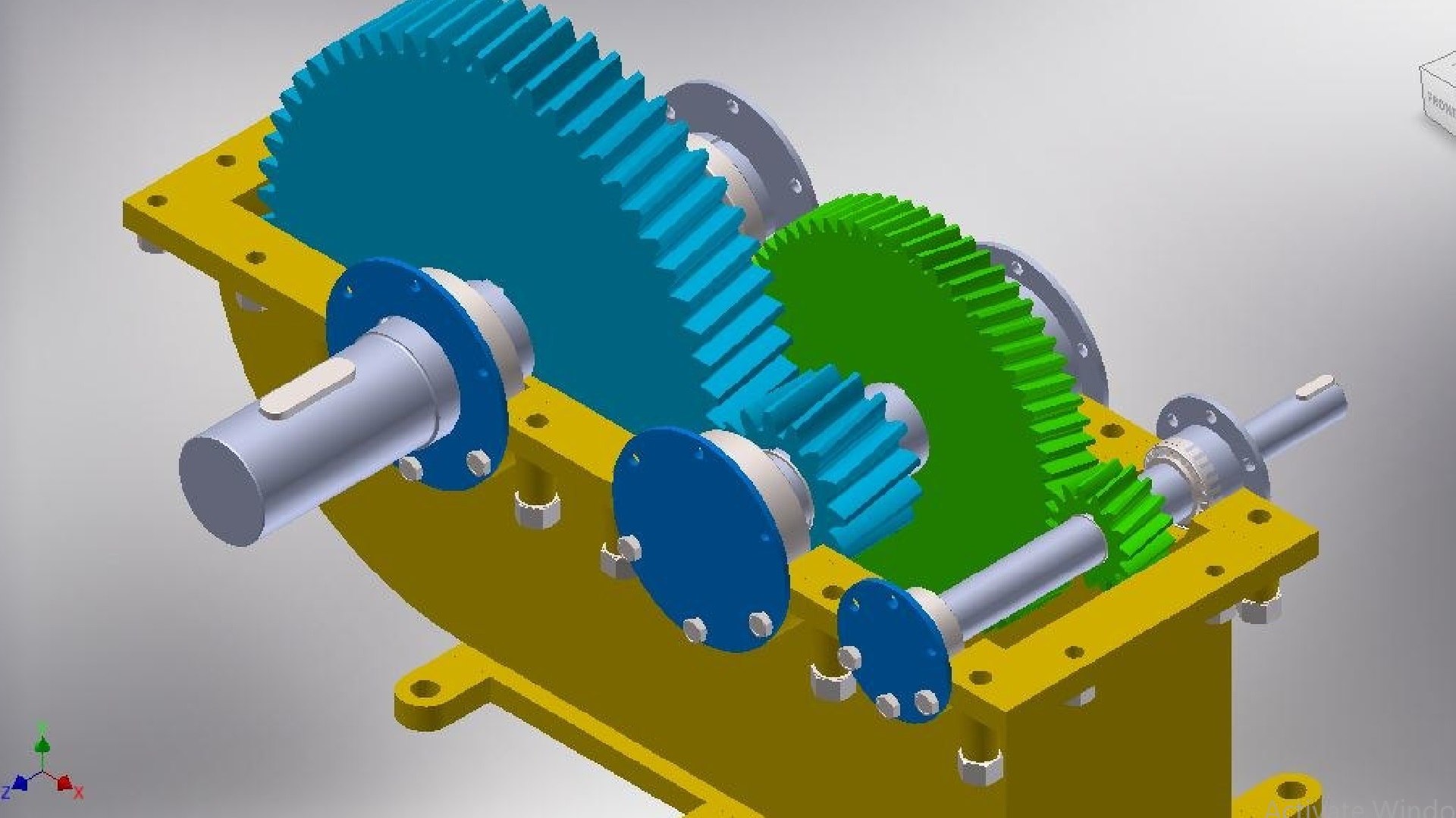 3D Speed Reducer Gearbox TurboSquid 1289899