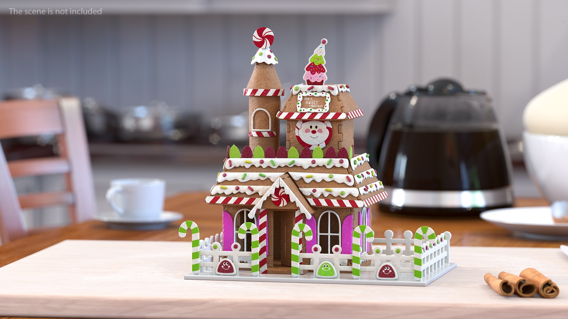 Christmas Gingerbread House 3D model preview