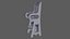 Leerer alter Pinkchair-Babystuhl