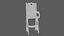 Leerer alter Pinkchair-Babystuhl