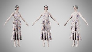 Dress 24 Gradient Wave Pattern