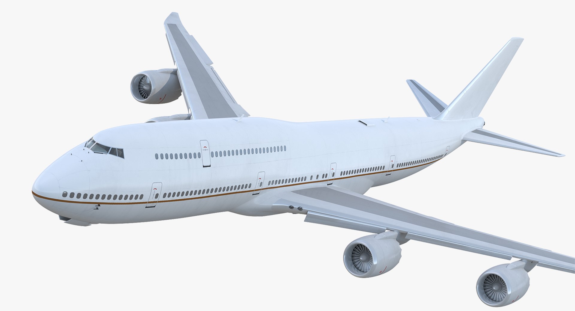 Boeing 747-8I Generic Rigged 3D model preview