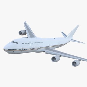 3D boeing 747-8i generic rigged