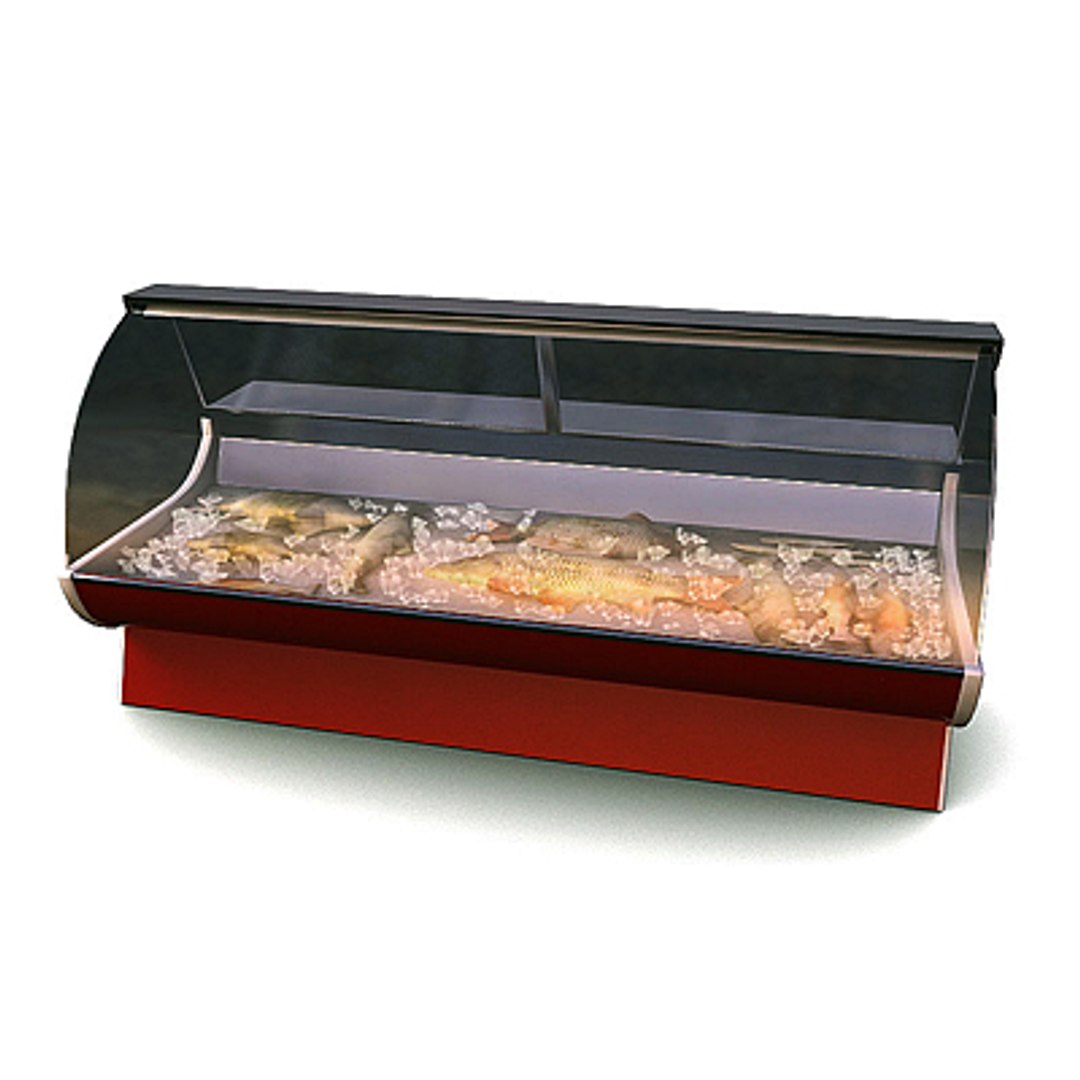 Display Freezer Fish 3d Obj