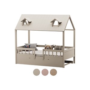 3D Bed Frame with Trundle