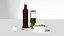Jar of olives and olive oil