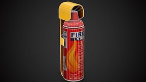 3D model Fire Extinguisher Spray