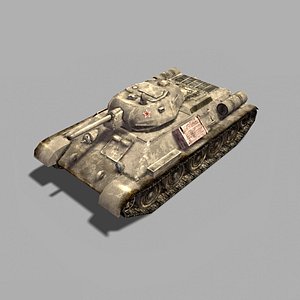 3d soviet t34 76 tank model