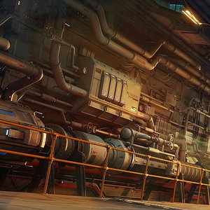 3D Sci-Fi Architecture Panels Kit Vol 05 model