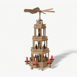 German Christmas pyramid Cranberry 3D model