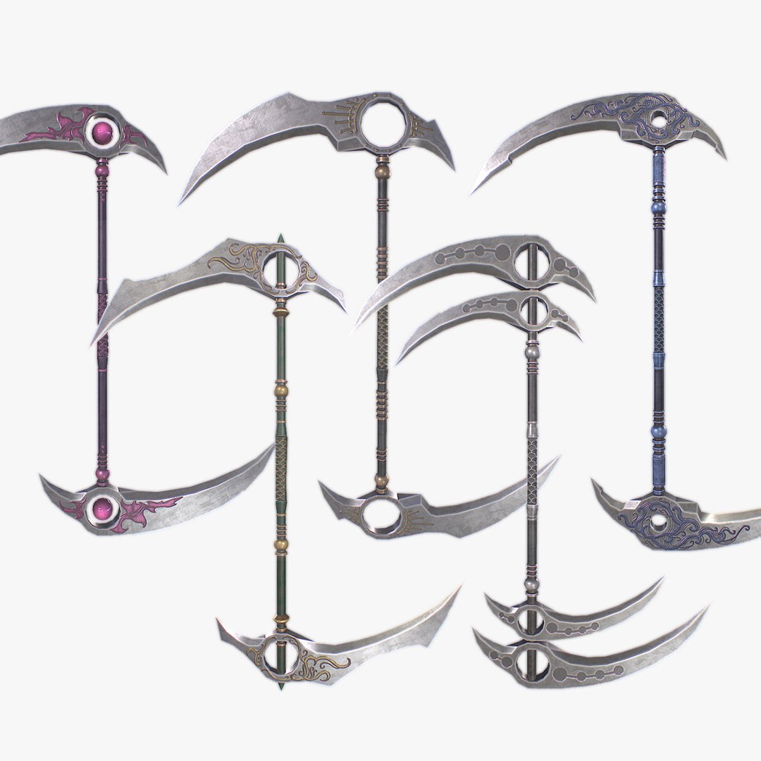 Dual Scythe Collection 3D - TurboSquid 2406709, image size:1080x1080